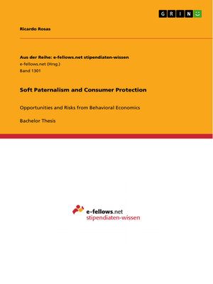 cover image of Soft Paternalism and Consumer Protection